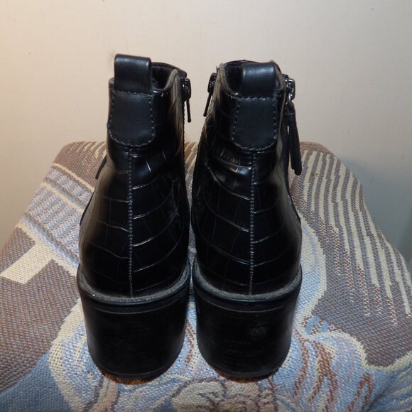 Baretraps Haile Vegan Croc Faux Leather Boots Sz 9M - Picture 5 of 8